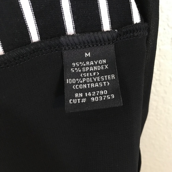 BCBG Maxazria Striped Racer Back Tunic Top, Medium - Picture 6 of 8